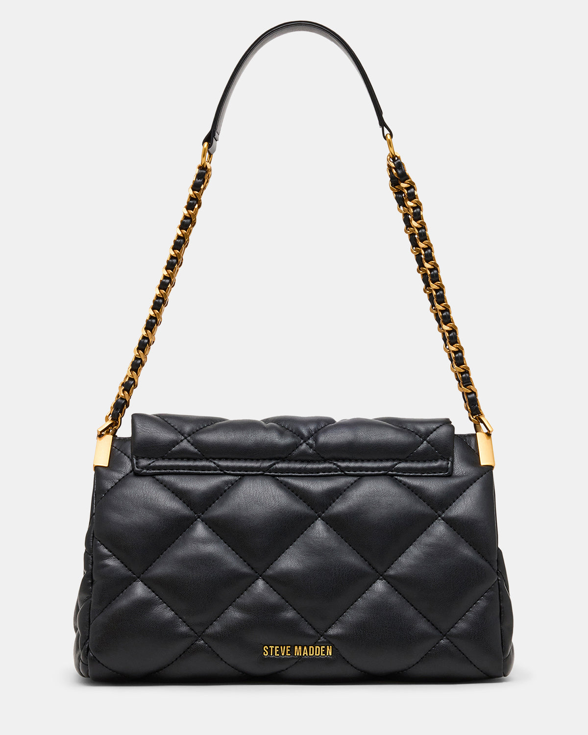 COLETTE Bag Black/Gold Quilted Chain Shoulder Handbag