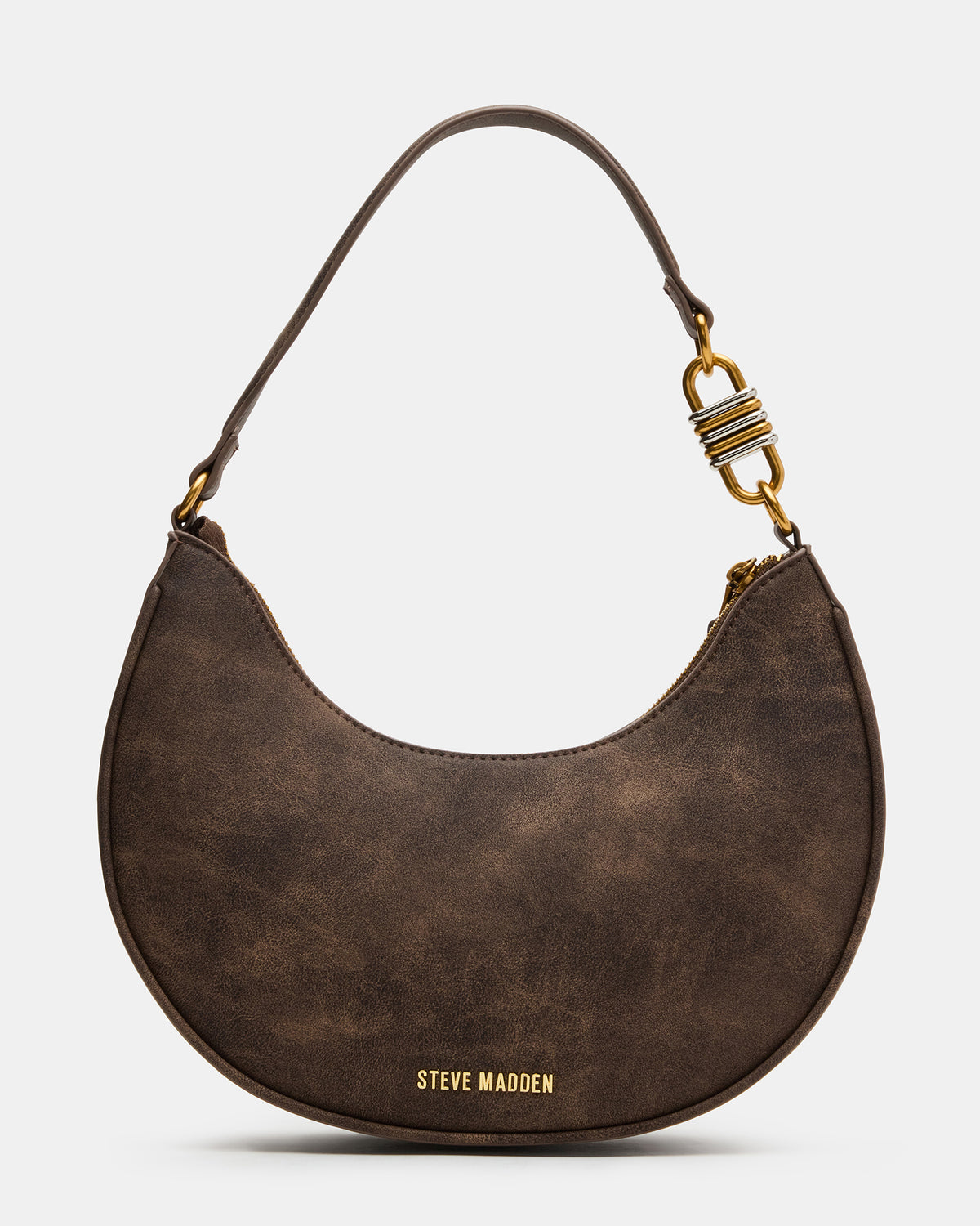 LOHAN Bag Brown Structured Hobo Shoulder Handbag