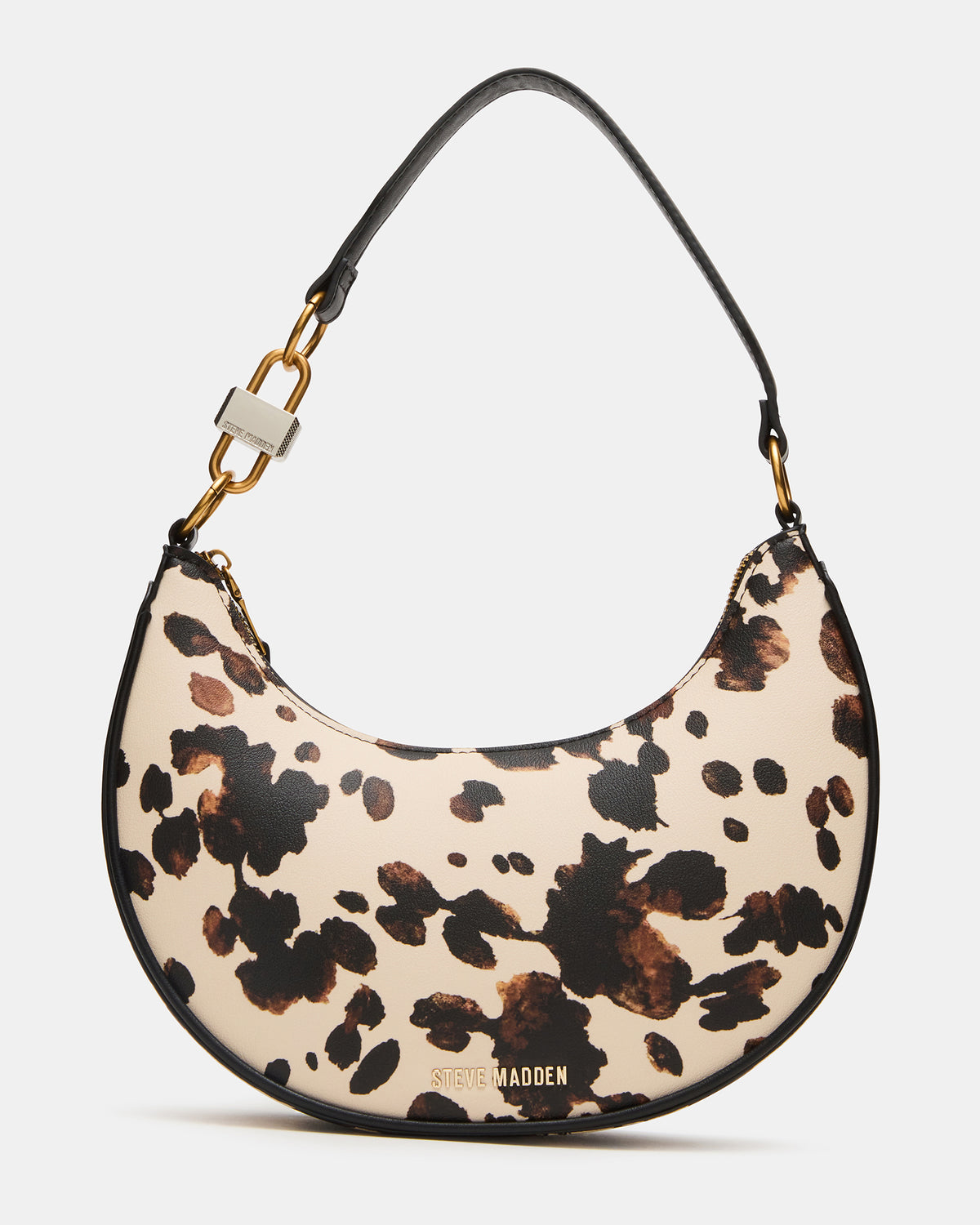 LOHAN Bag Brown Print Structured Hobo Shoulder Handbag