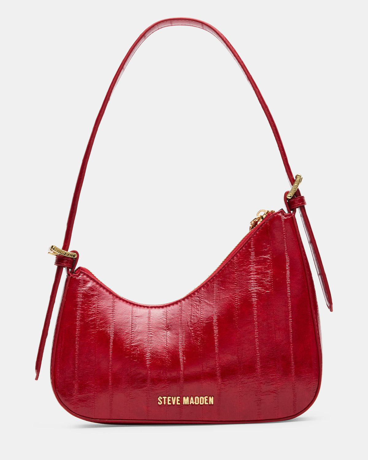 SMITH Bag Red Eel Asymmetric Shoulder Handbag