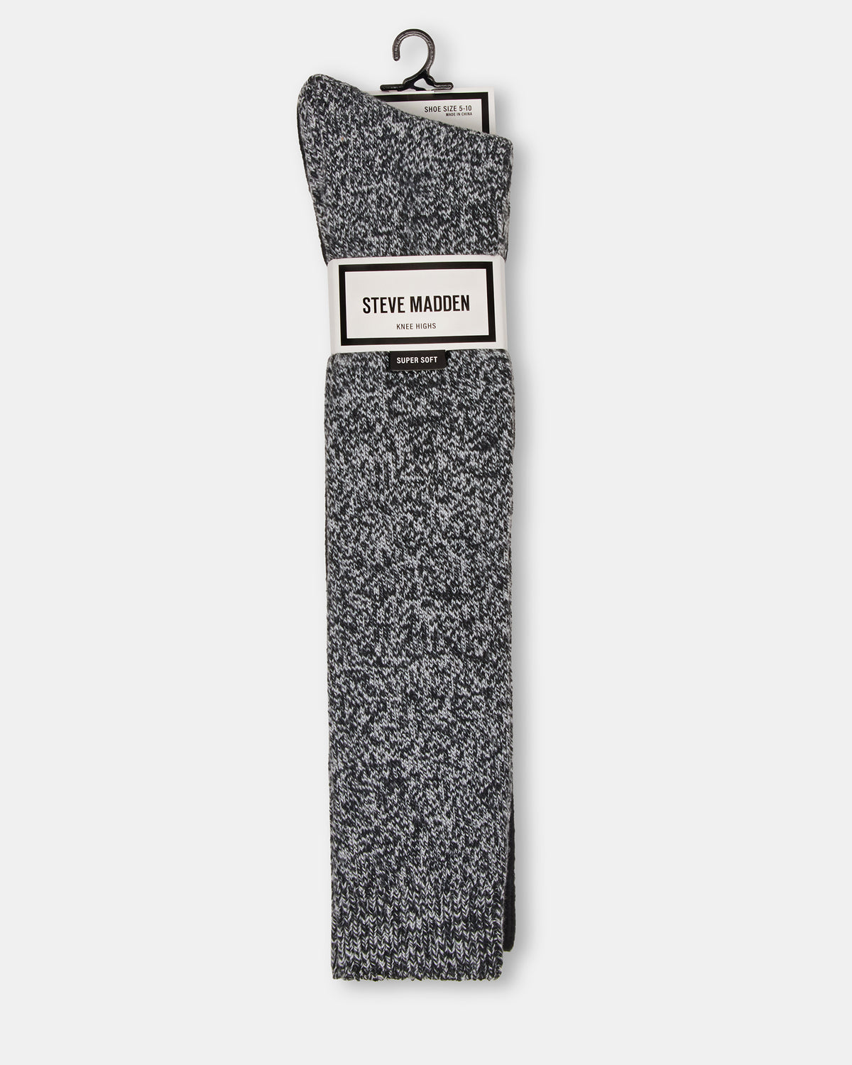 FALL 2 PACK MARLED KNEE HIGH SOCKS Black Women's Marled Knee-High Socks