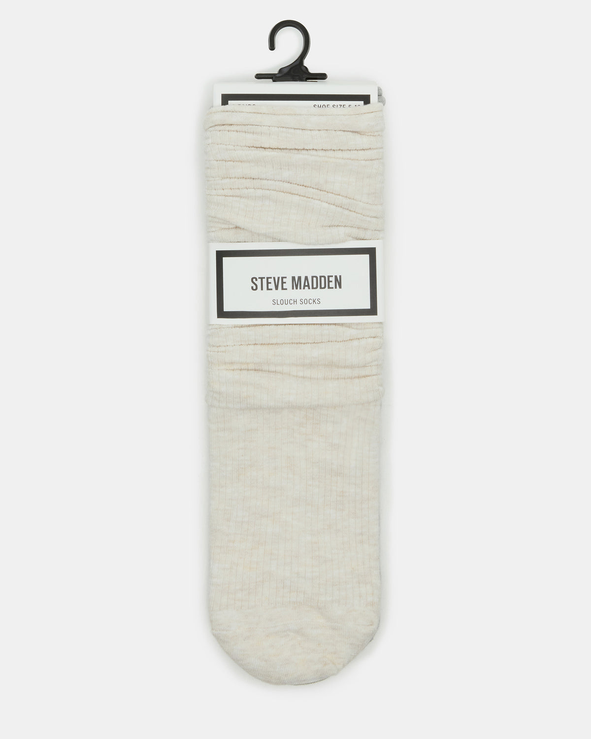 SLOUCHY RIB SOCKS OATMEAL HEATHER Scrunch Socks