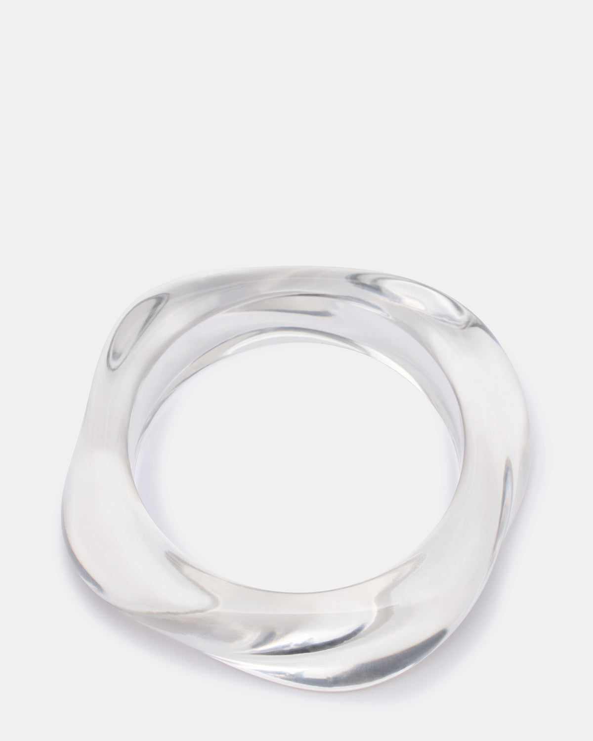 CURVED RETRO BRACELET Clear Women's Bangle Bracelet