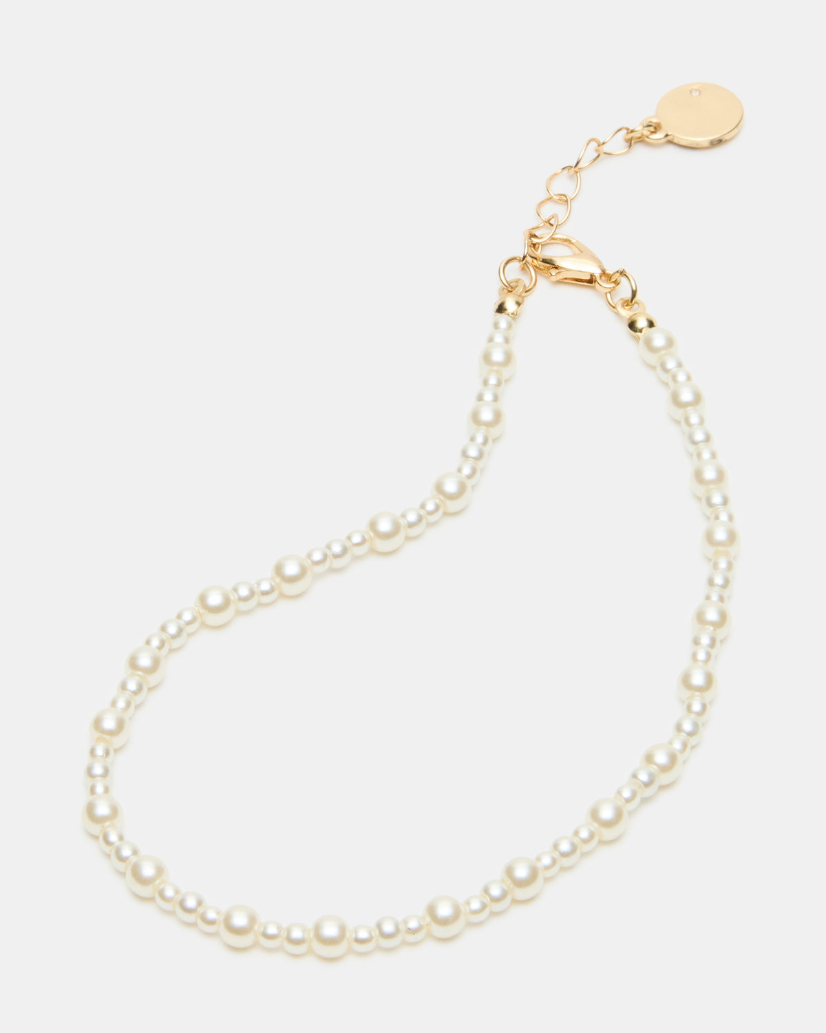 2-PIECE PEARL CHAIN ANKLET SET Women's Embellished Chain Anklet set