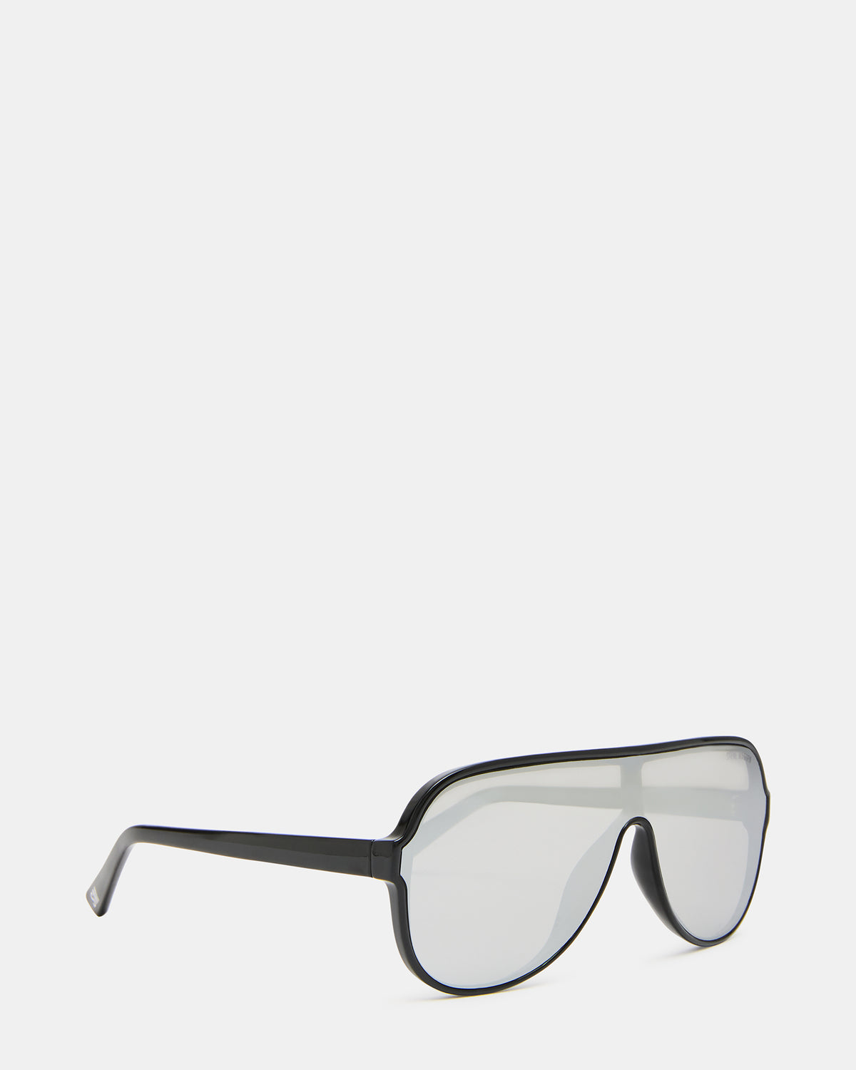 KERBIE Black Silver Flash Shield Sunglasses Steve Madden BLACK