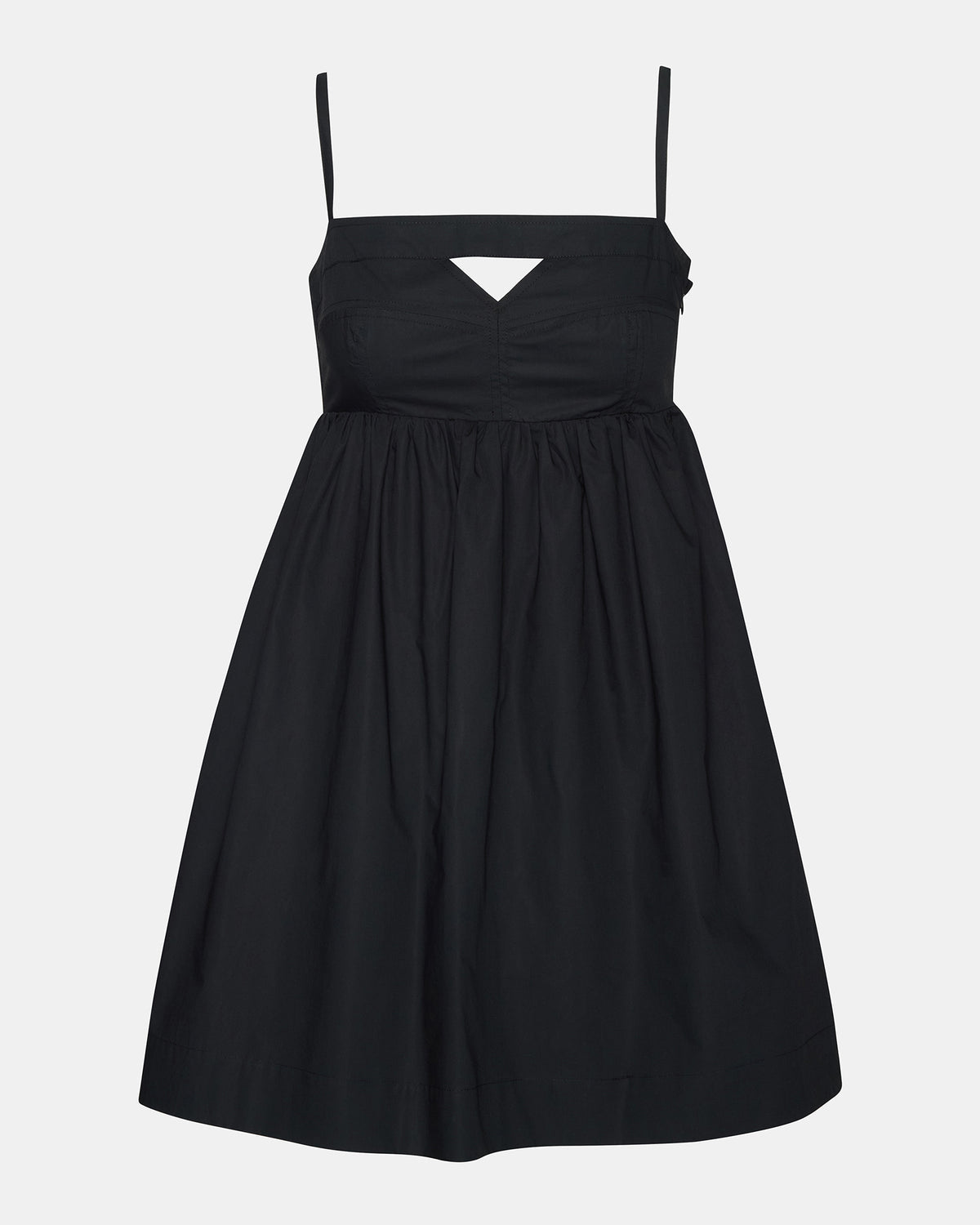 MEADOW Black Mini Cut-Out Flowy Dress