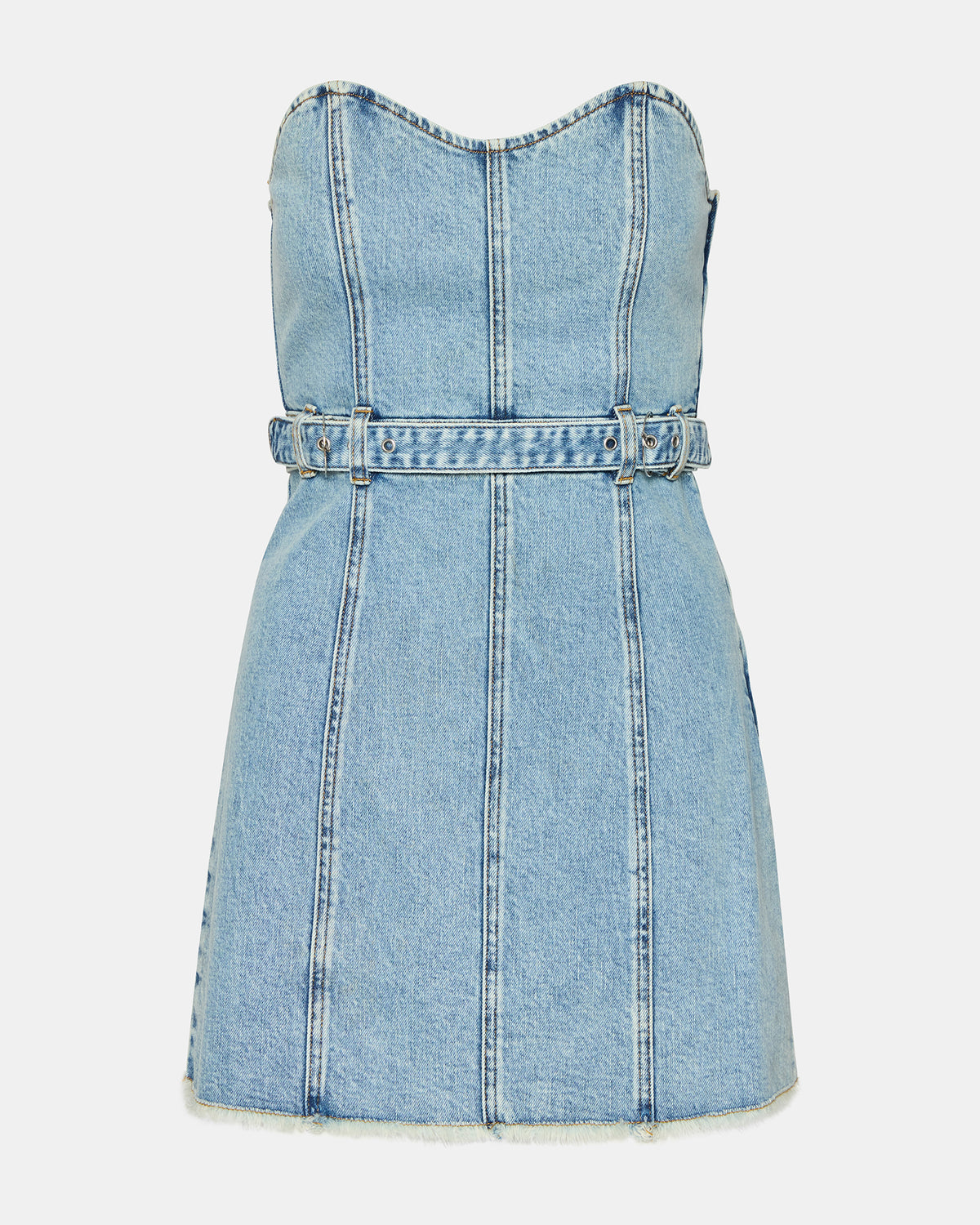 MATILDA Strapless Denim Mini Women's Dress
