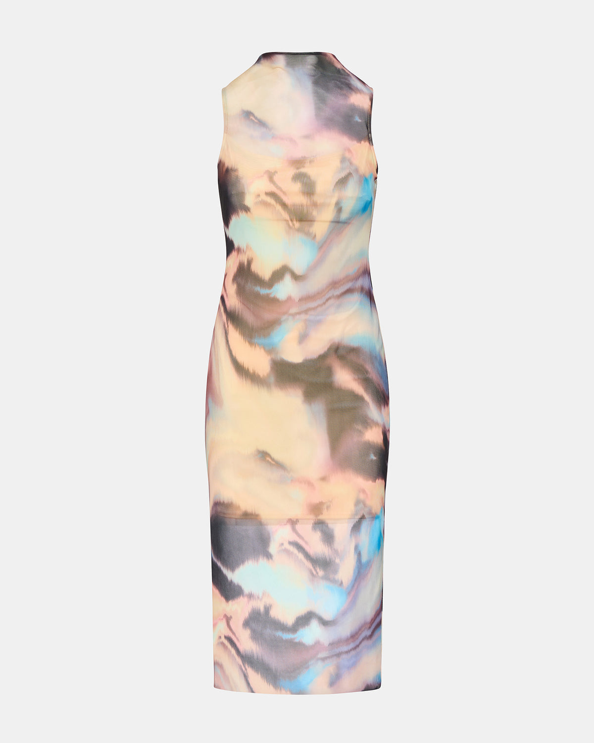 SIDRA Multi Women's Sleeveless Tie-Dye Midi Dress