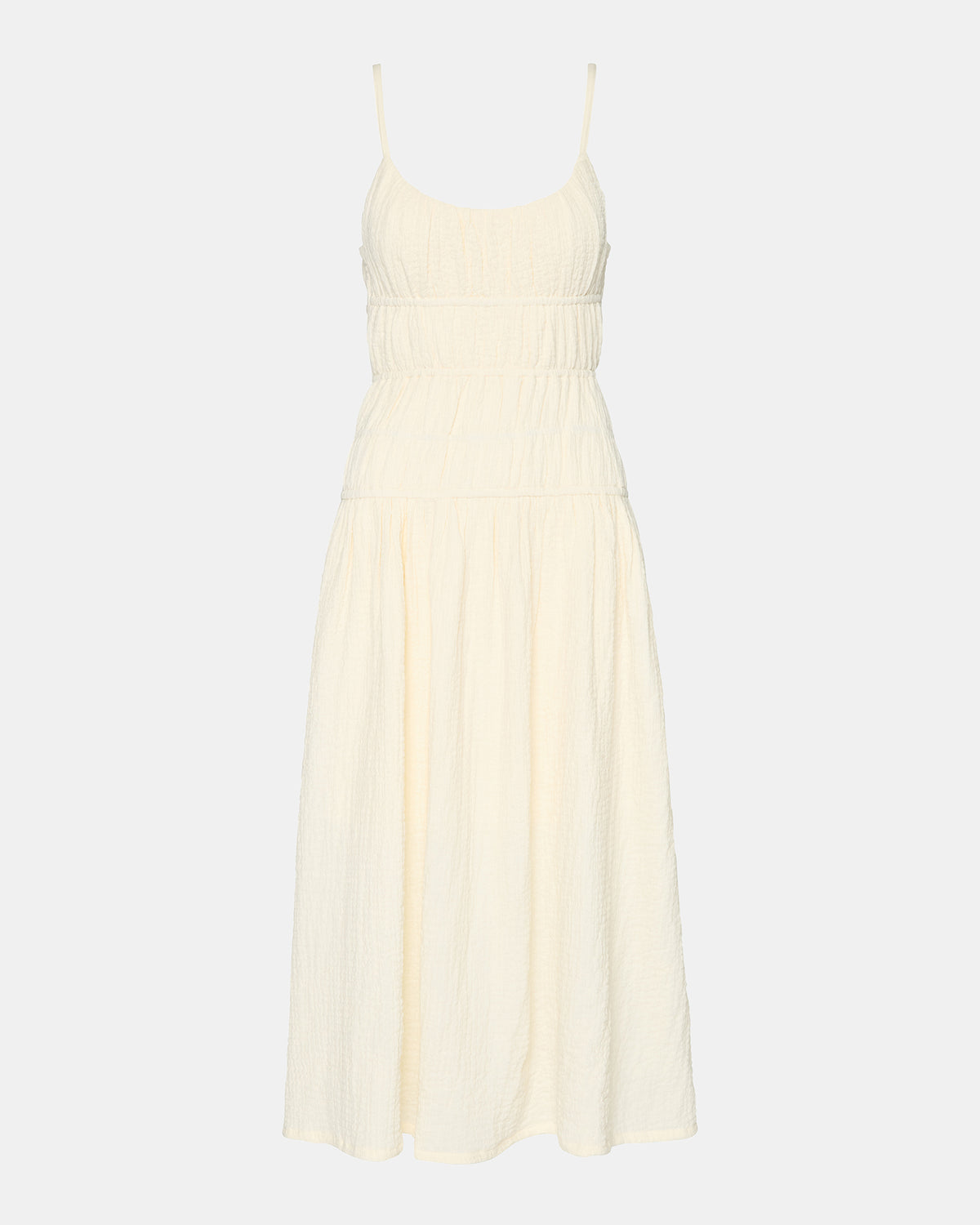 TOBY Ivory Maxi Flowy Bow Women's Dress