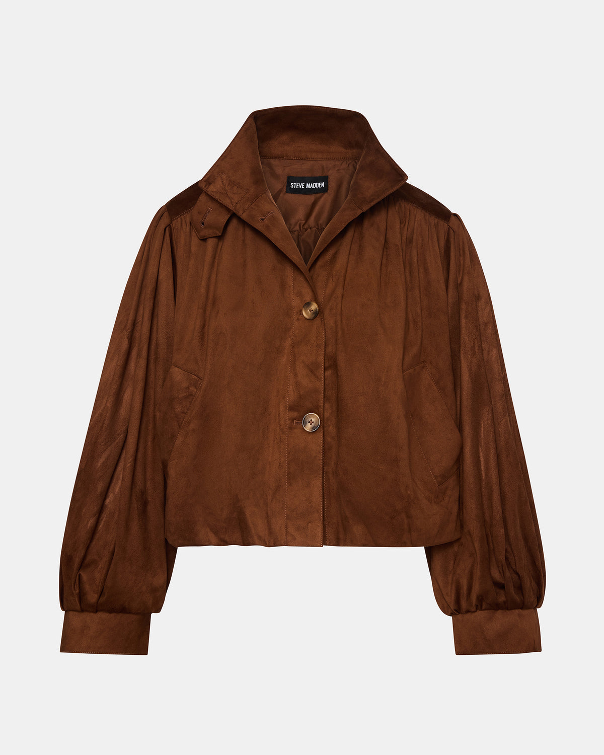 DIERDRA Chicory Coffee Long-Sleeved Button-Up Women's Jacket