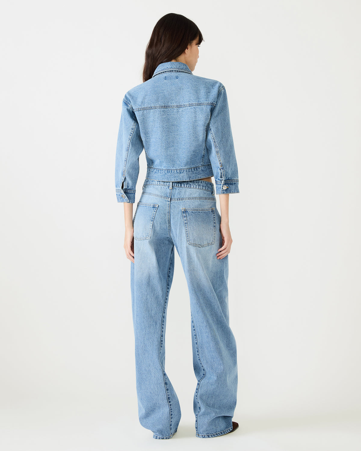 RALEIGH Forever Blue Long-Sleeved Button-Up Denim Women's Jacket