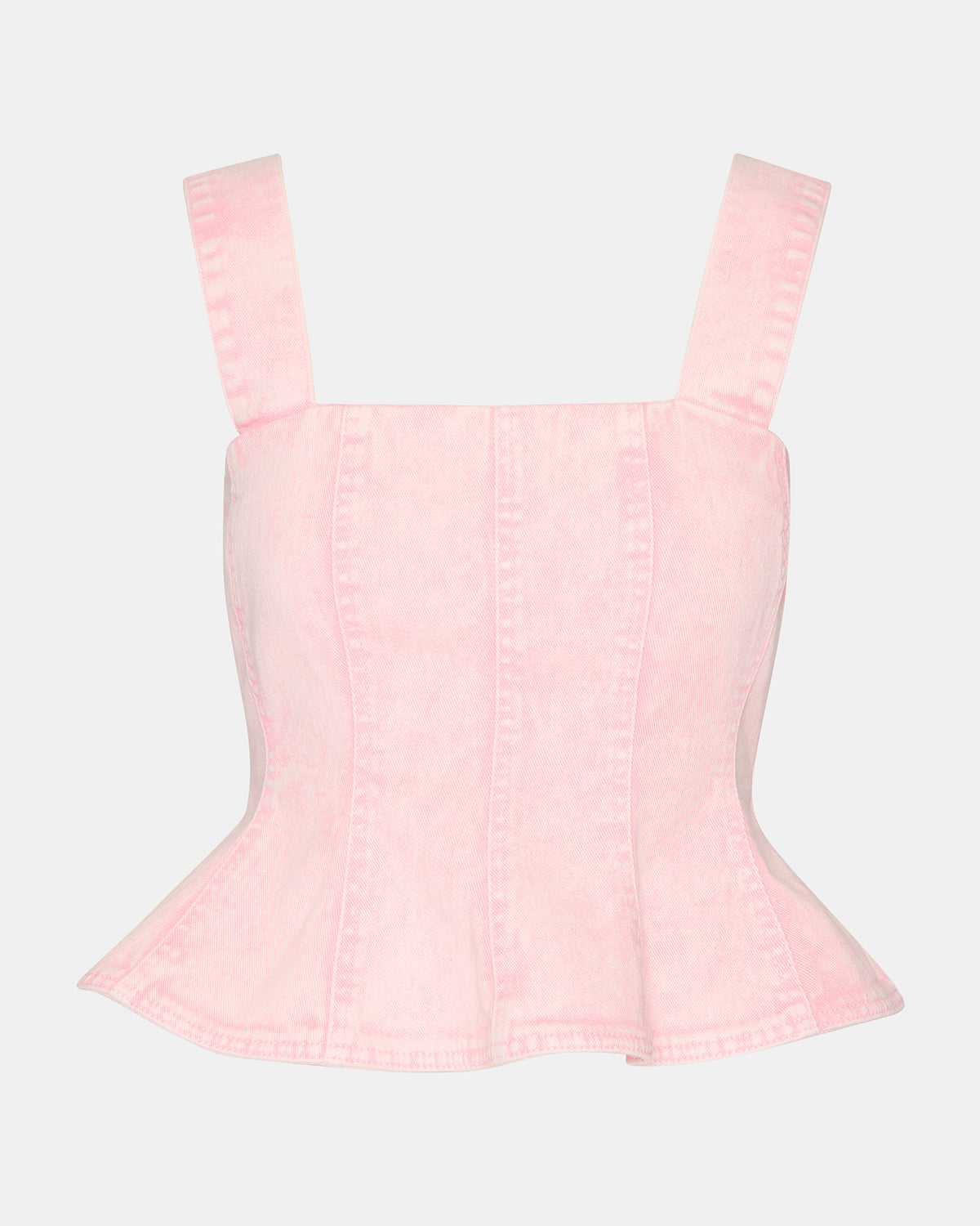 PENELOPI Denim Ruffle Fabric Women's Tank Top