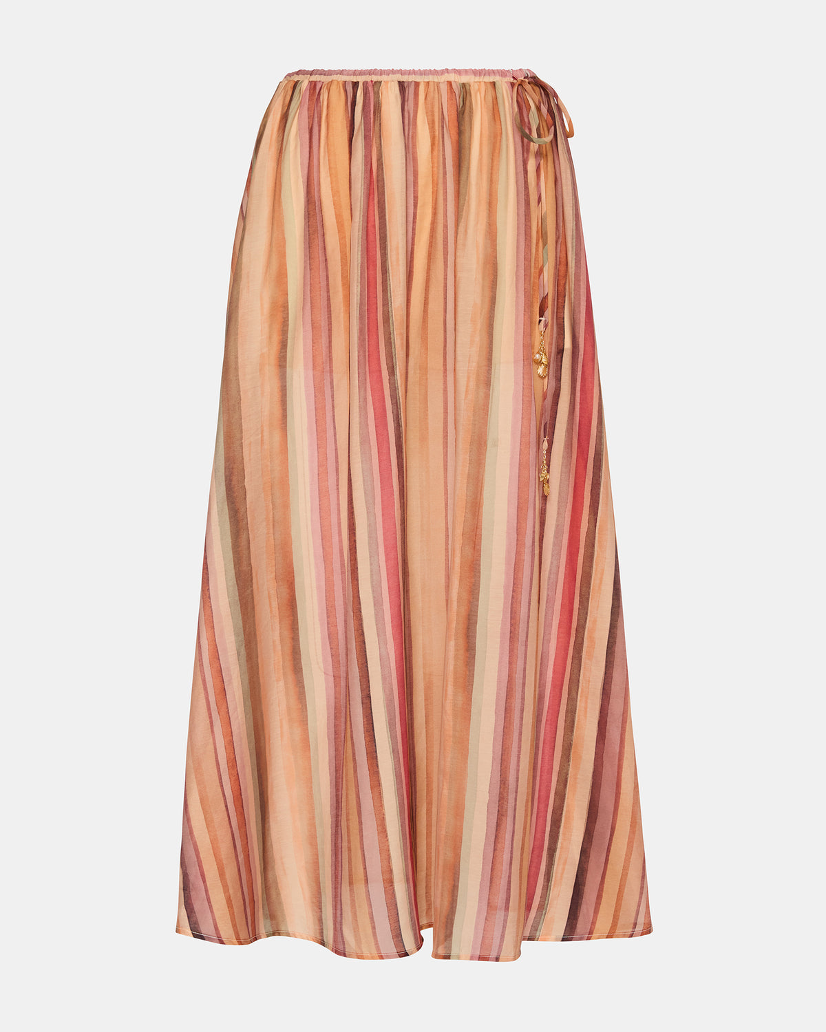 SHILLOH Stripe Detail Flowy Women's Maxi Skirt