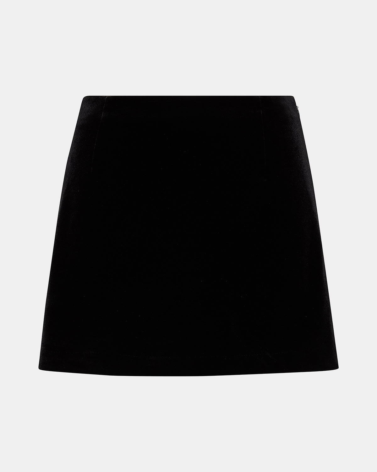 CINDI Velvet Black Women's Mini Skort