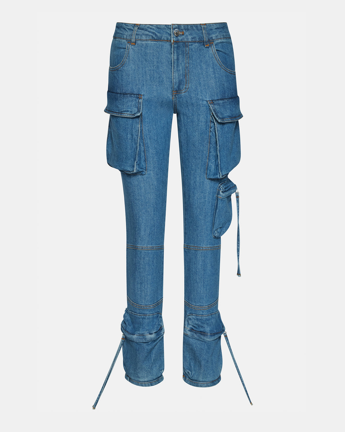 SKINNY DUO Denim Women's Skinny Cargo Pants