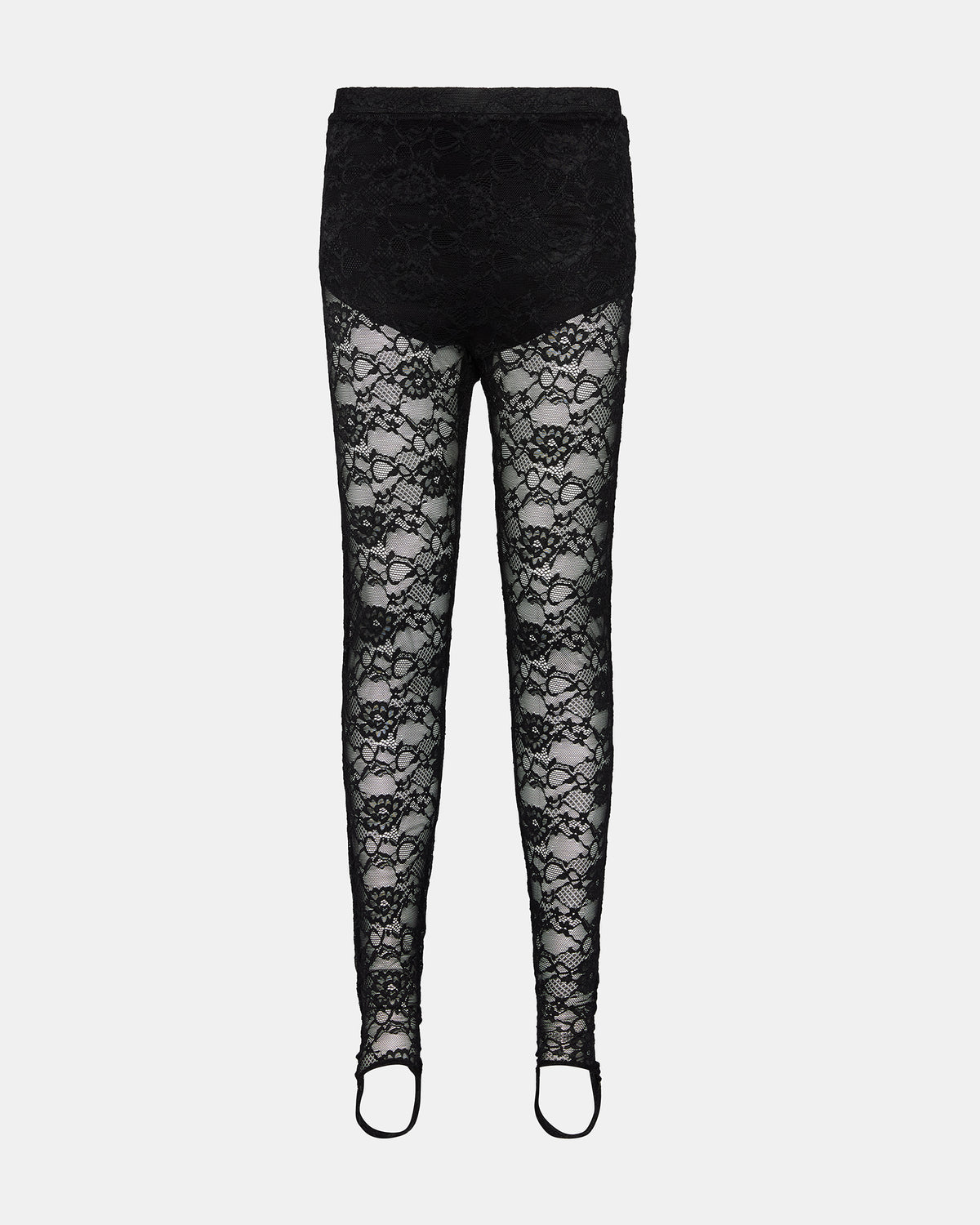 SANDRINE Black Lace Mesh Women's Pant