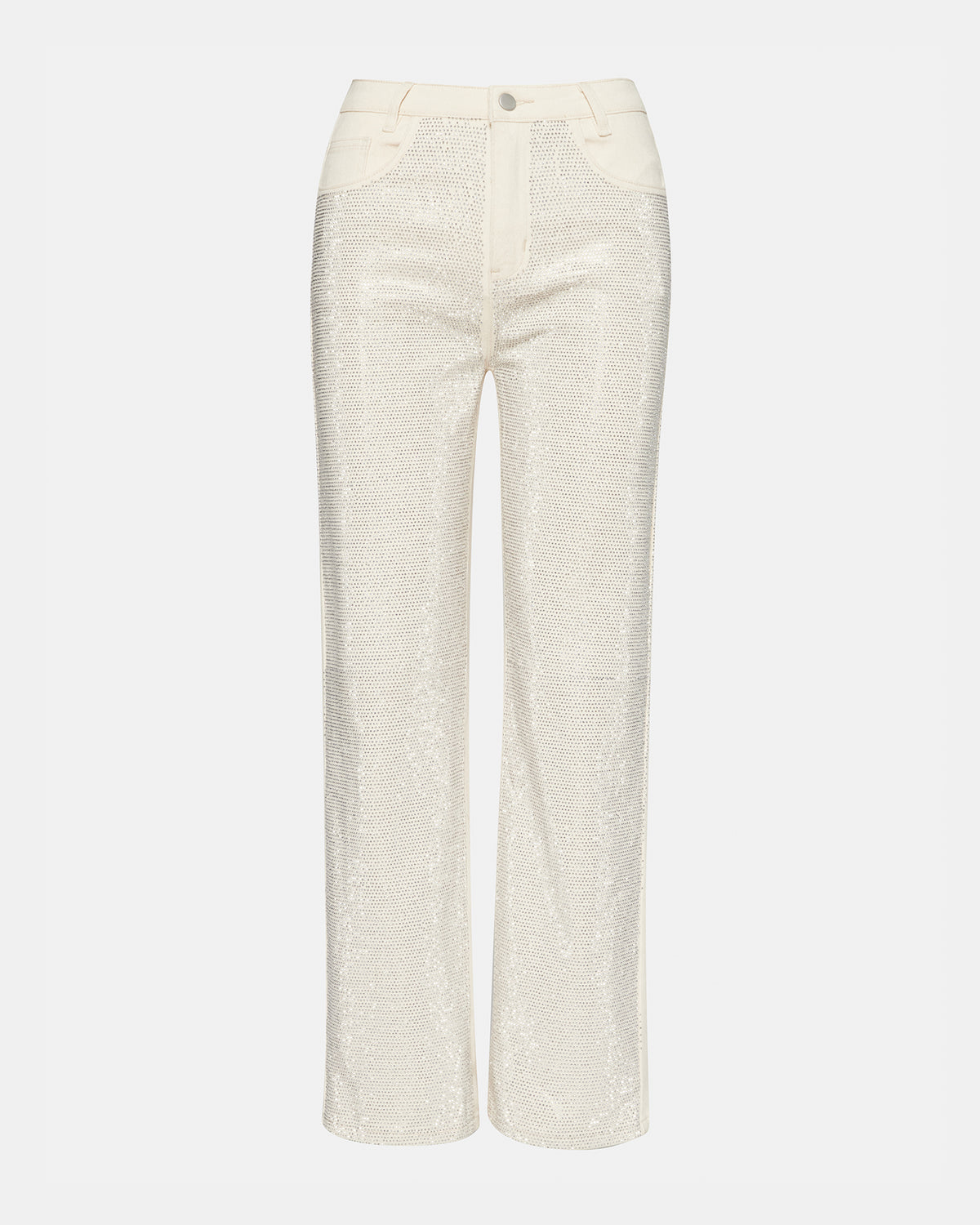 JESSE White Women's Rhinestone Studded Jeans