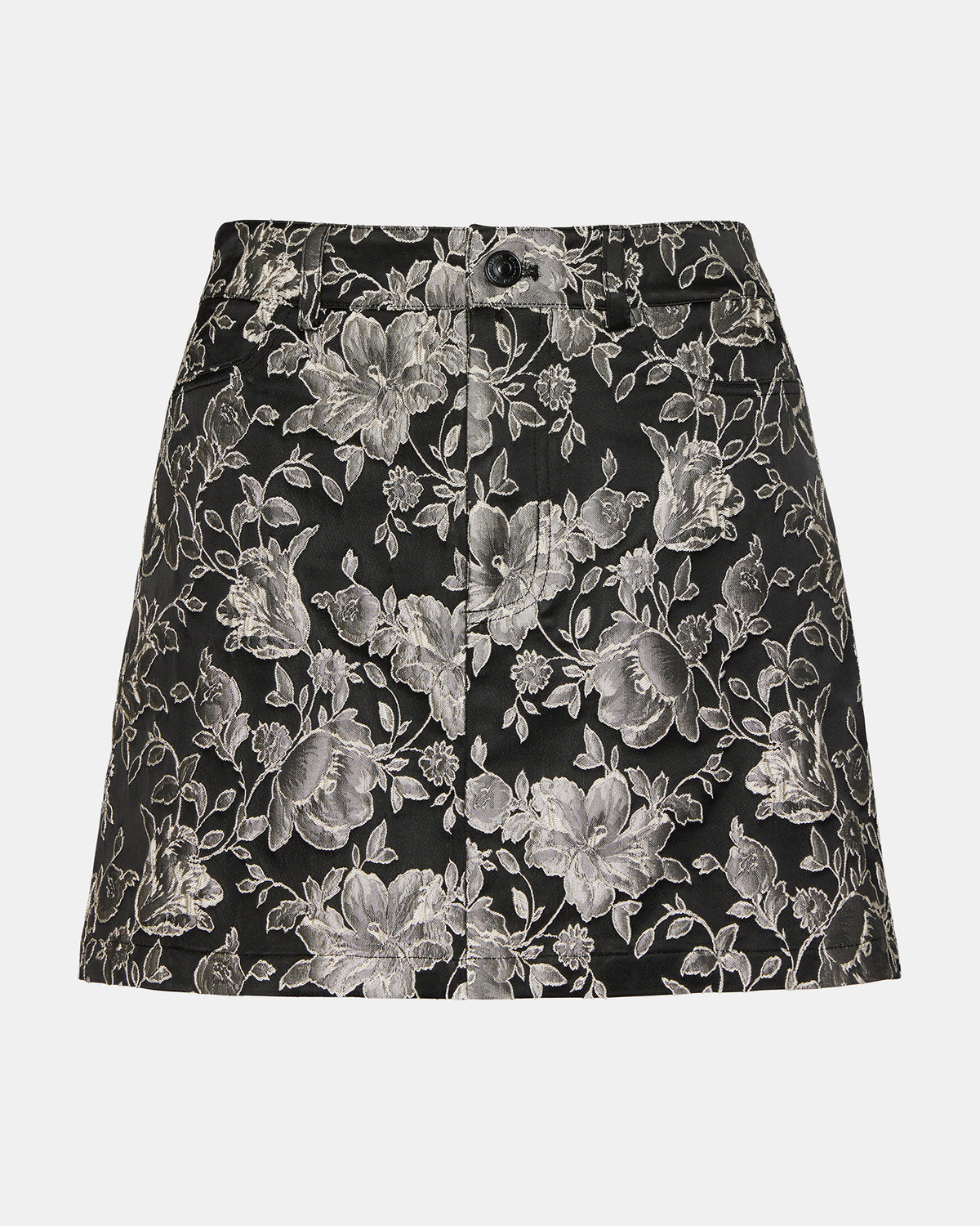 BECK Skirt Black Multi | Women's Floral Print Mini Skirt