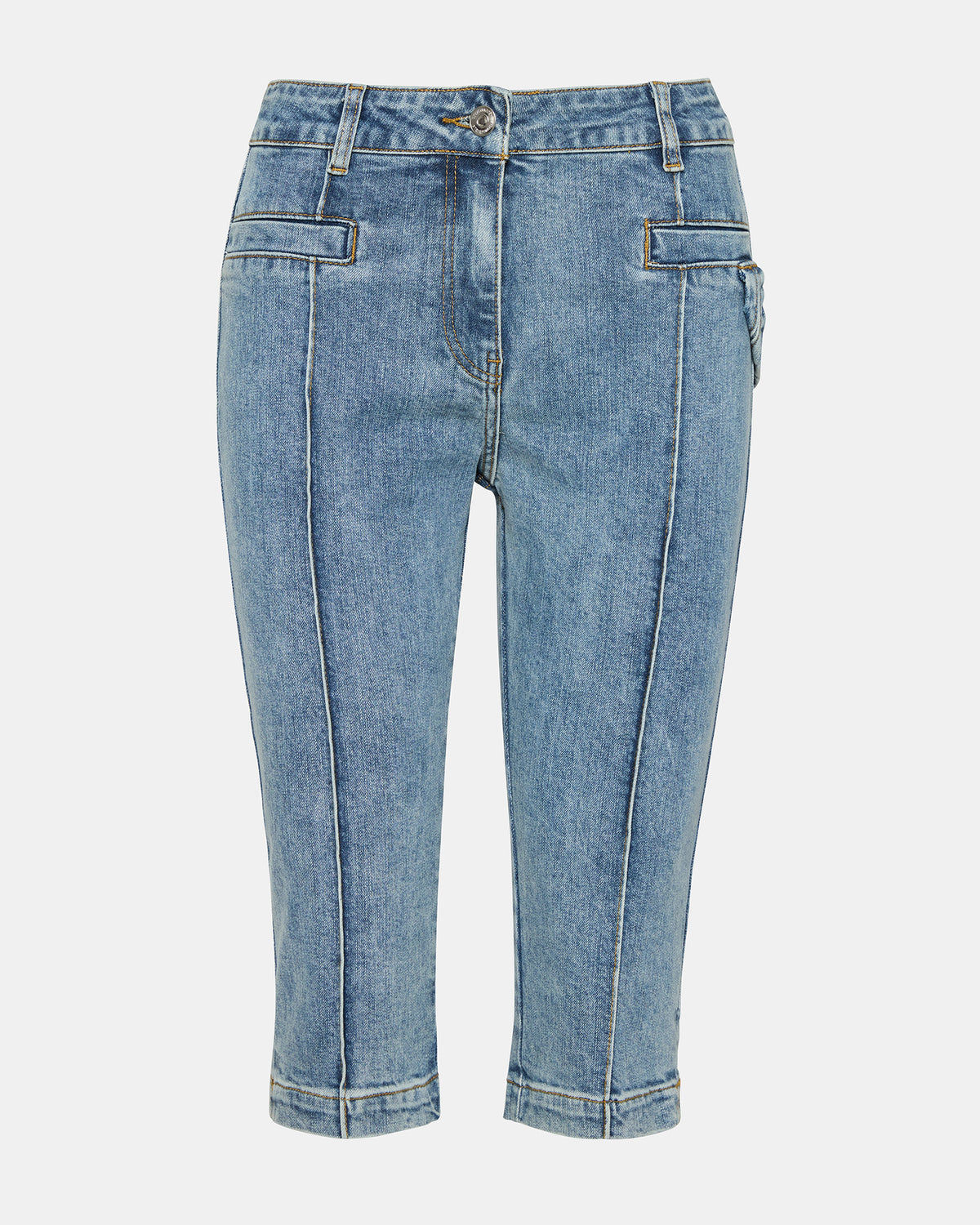 SKINNY DELRAY Denim Women's Fitted Capri Pants