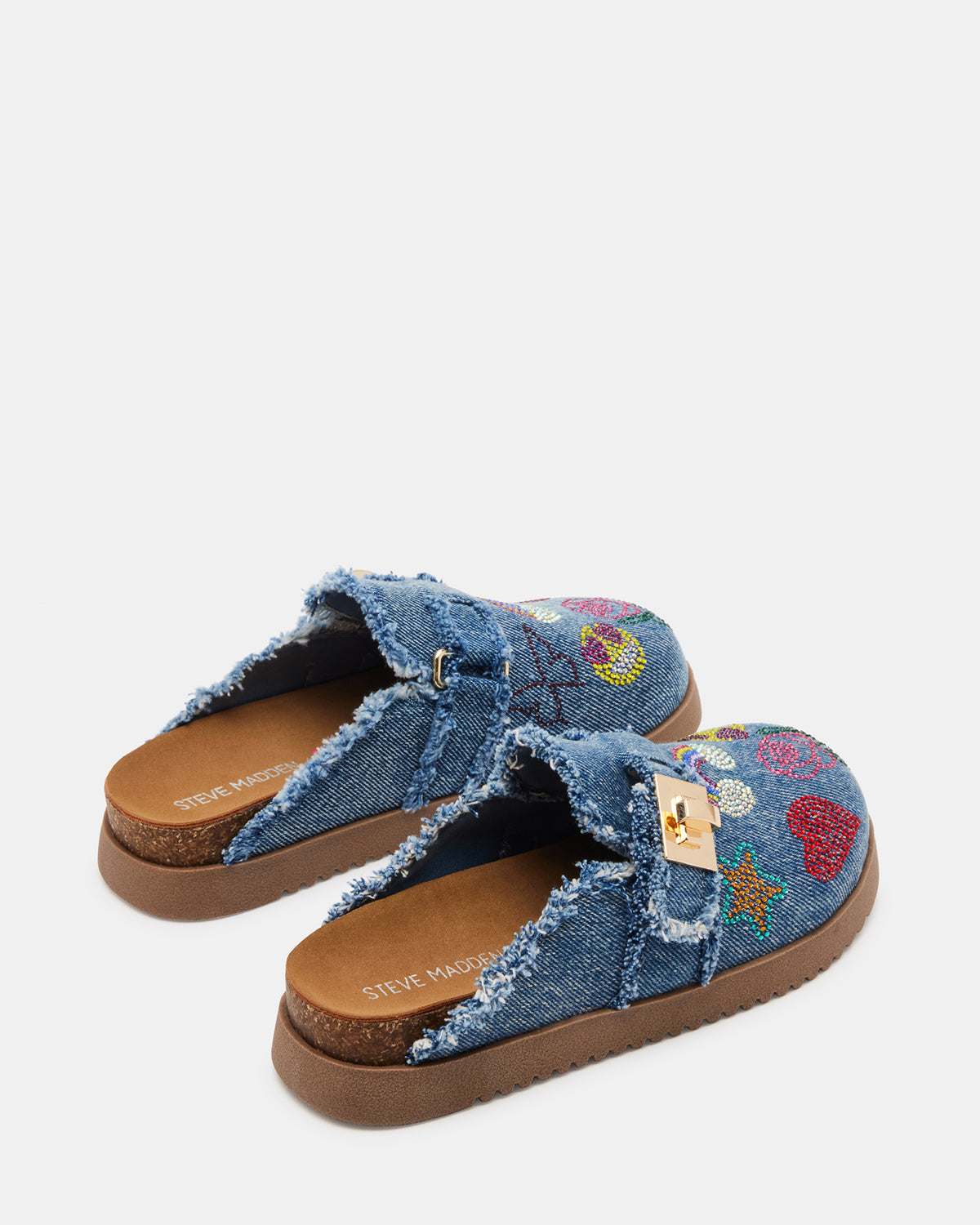 Kids' MONEYY Denim Multi Girls' Slip-On Clogs