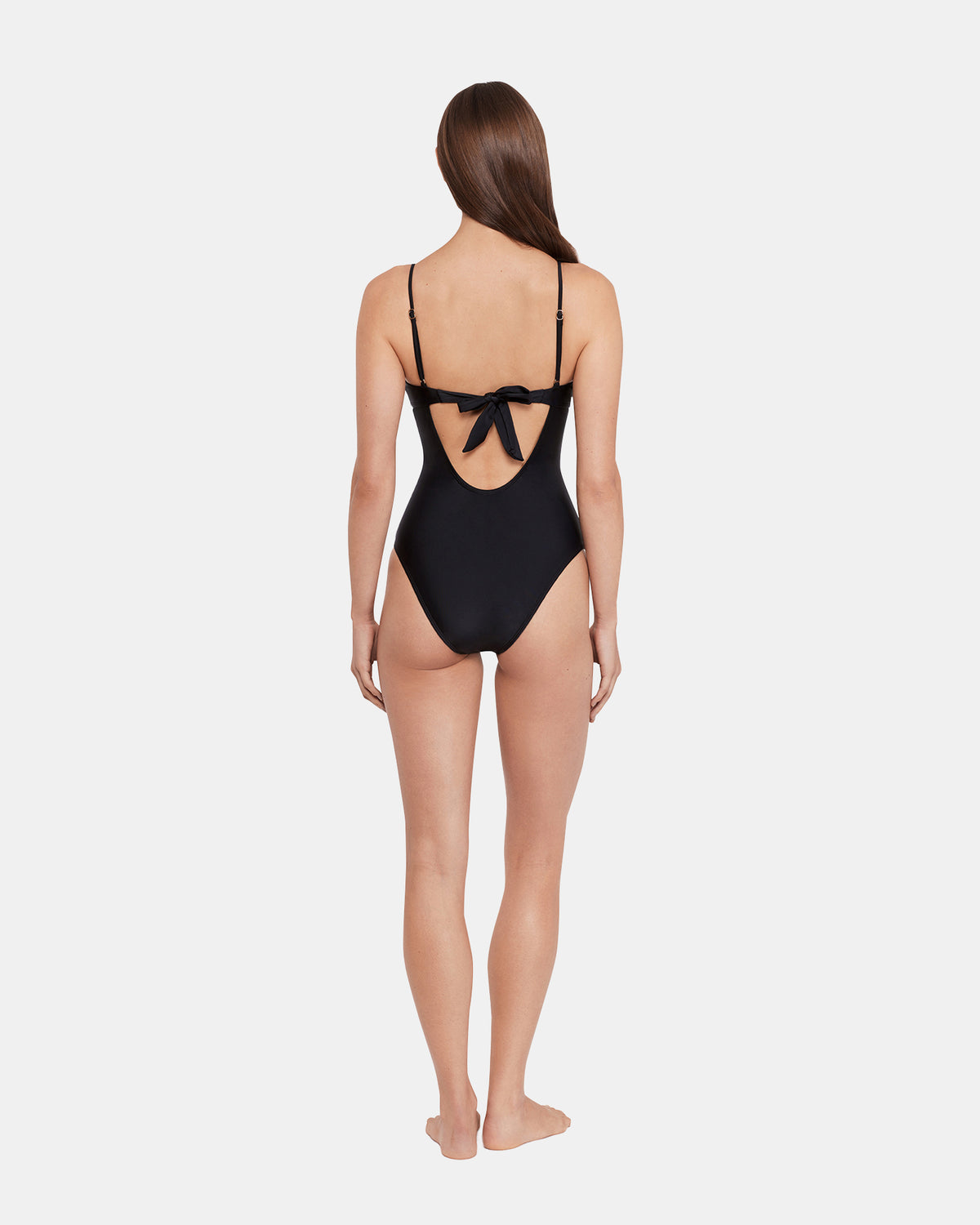 SLEEK 'N CHIC ONE PIECE SWIMSUIT Black Women's One-Piece Swimsuit