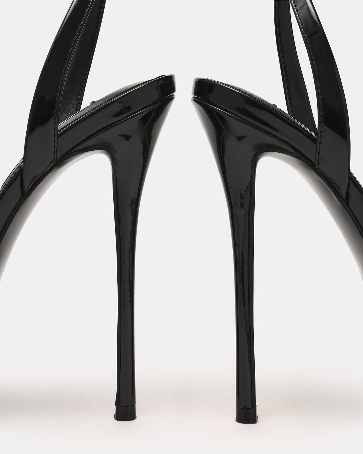 JEZZICA Black Patent Platform Stiletto Ankle Strap Women's Heel Steve Madden BLACK PATENT
