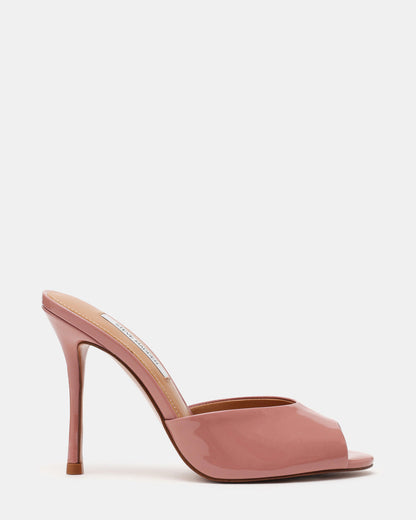 PRIYA Dark Blush Patent Mule Women's Heel Steve Madden DARK BLUSH PATENT