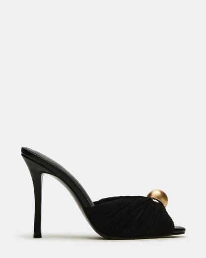 PRIYA Black/Gold Mule Women's Heel Steve Madden BLACK