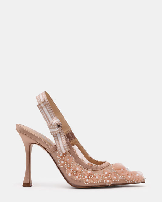 BRI Mesh Blush Slingback Pump Women's Heel Steve Madden BLUSH