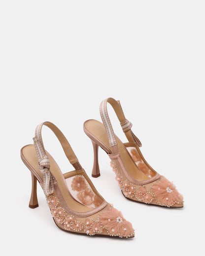 BRI Mesh Blush Slingback Pump Women's Heel Steve Madden BLUSH