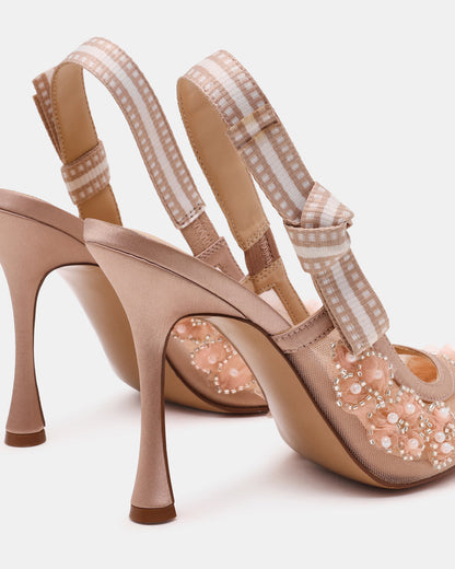 BRI Mesh Blush Slingback Pump Women's Heel Steve Madden BLUSH