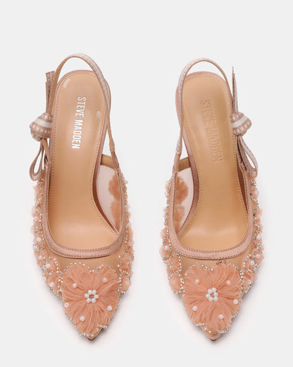 BRI Mesh Blush Slingback Pump Women's Heel Steve Madden BLUSH