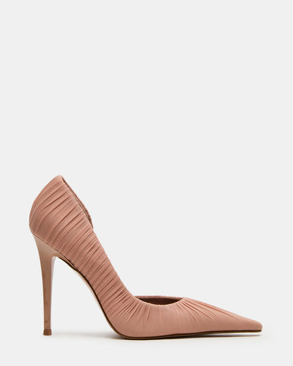 ELEGANT Mocha Ruched Pointed-Toe Stiletto Pump Women's Heel Steve Madden MOCHA
