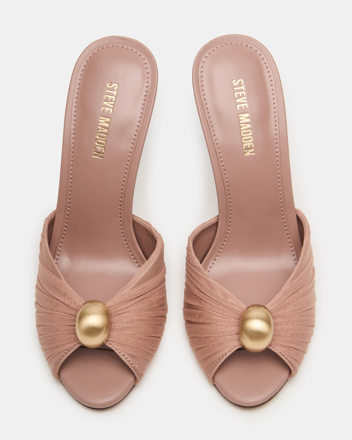 PRIYA Mocha/Gold Mule Women's Heel Steve Madden MOCHA