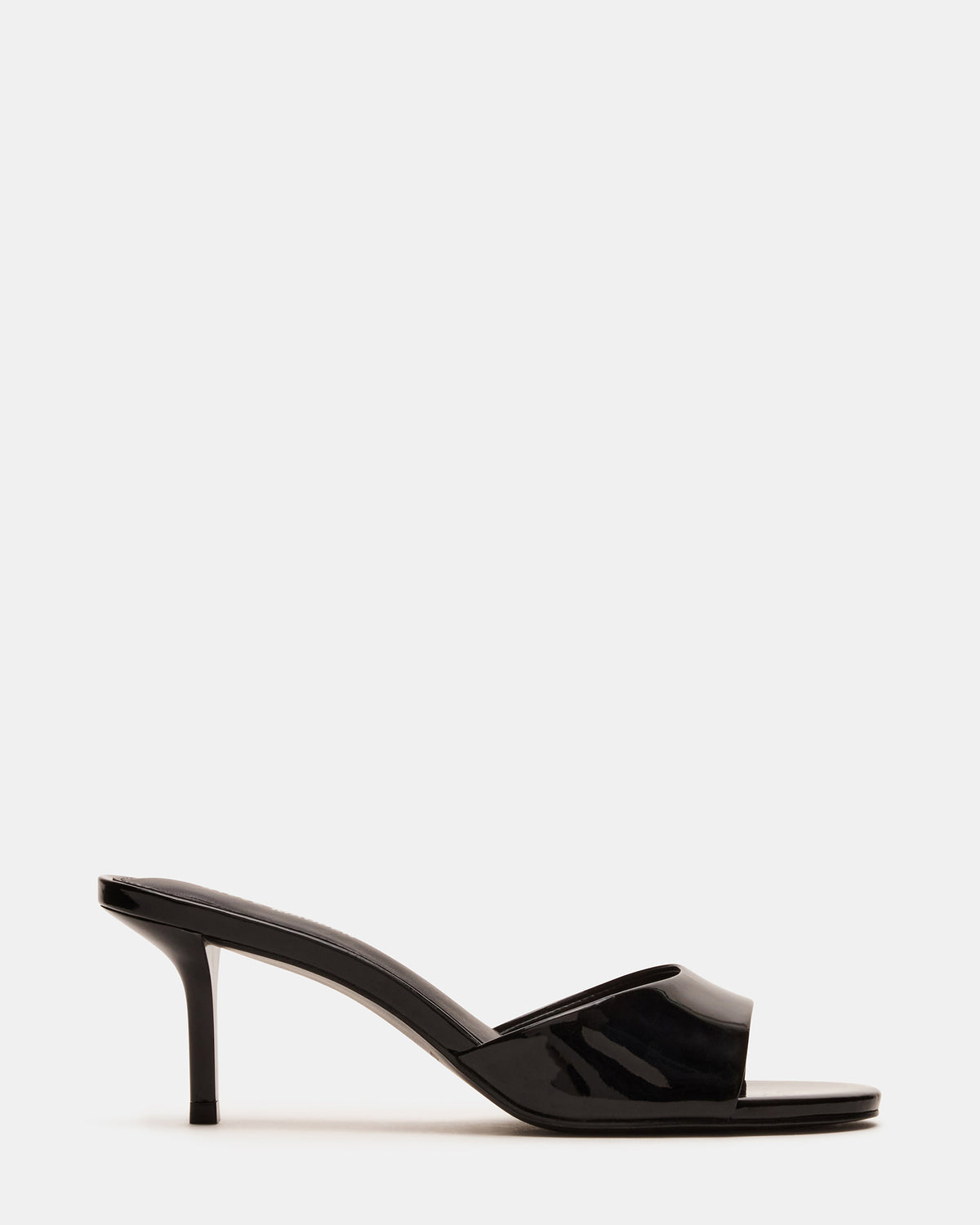 KENDRIX Black Leather Women's Mule Heel Steve Madden BLACK LEATHER