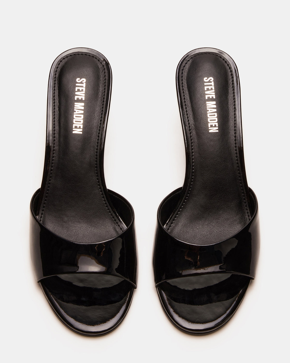 KENDRIX Black Leather Women's Mule Heel Steve Madden BLACK LEATHER