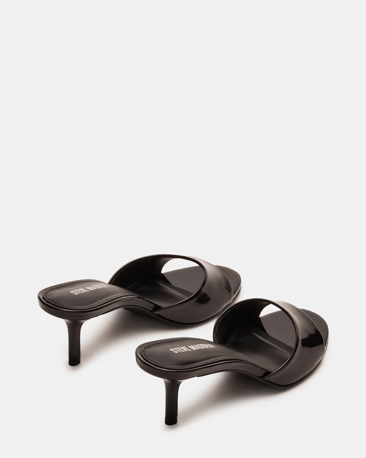 KENDRIX Black Leather Women's Mule Heel Steve Madden BLACK LEATHER