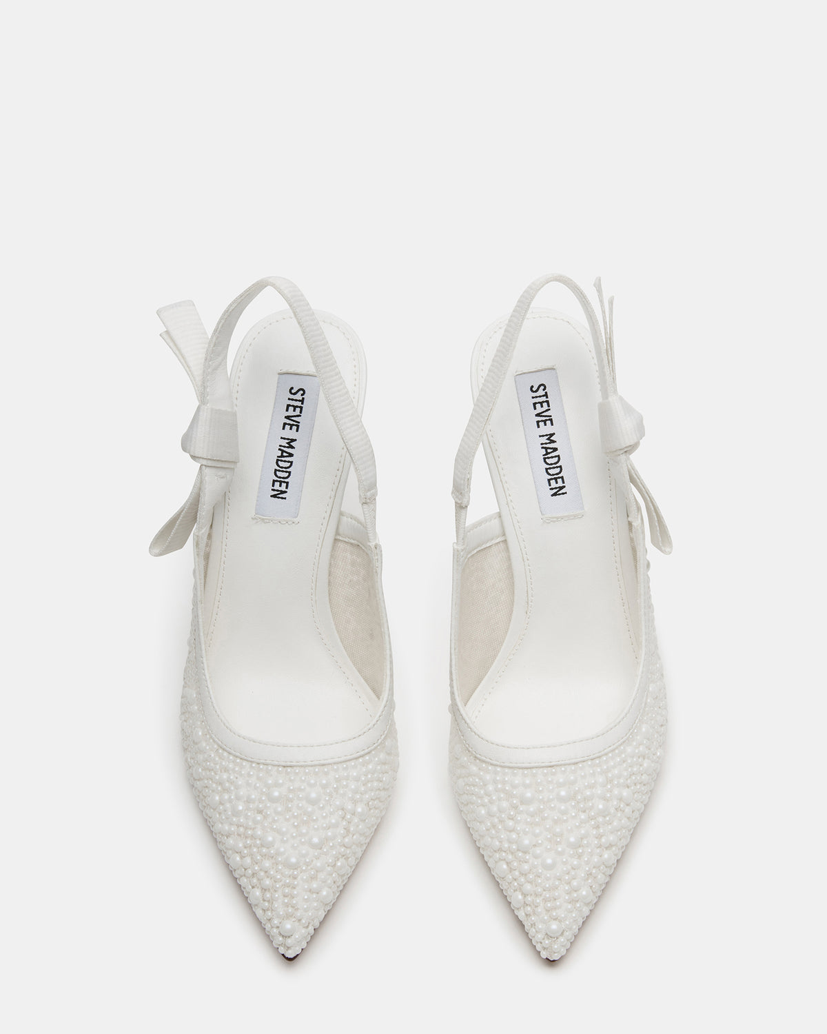 BRI White Lace Slingback Pump Women's Heel Steve Madden WHITE LACE