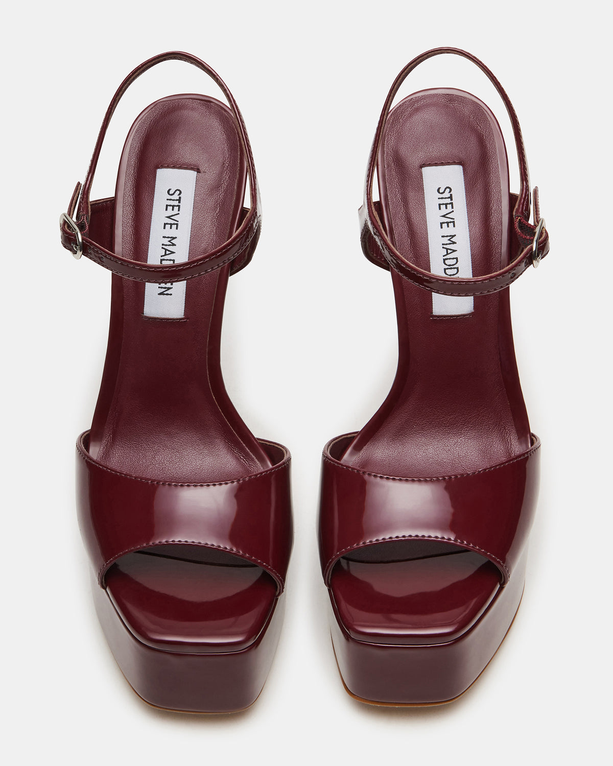 COLOGNE Wine Patent Platform Stiletto Women's Heel Steve Madden WINE PATENT