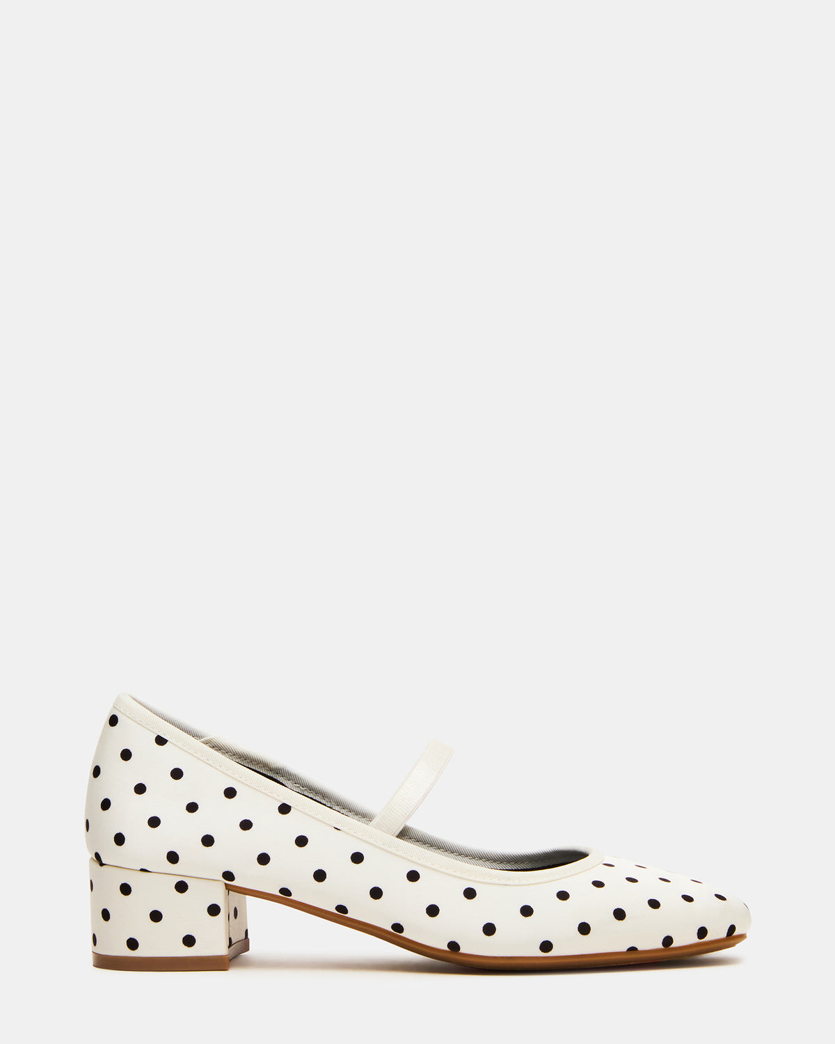 MURAL Polka Dot Mary Jane Block Heel Square-Toe Women's Heel Steve Madden POLKA DOT