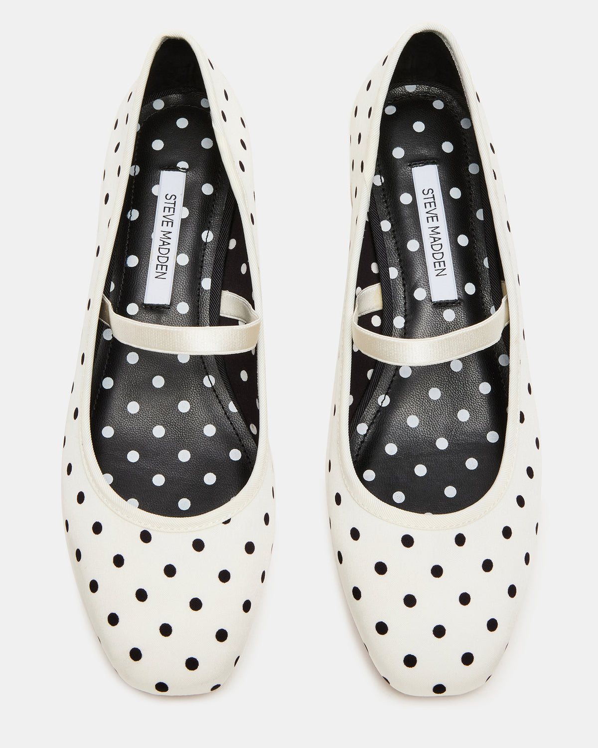 MURAL Polka Dot Mary Jane Block Heel Square-Toe Women's Heel Steve Madden POLKA DOT