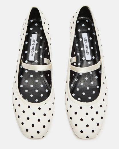 MURAL Polka Dot Mary Jane Block Heel Square-Toe Women's Heel Steve Madden POLKA DOT