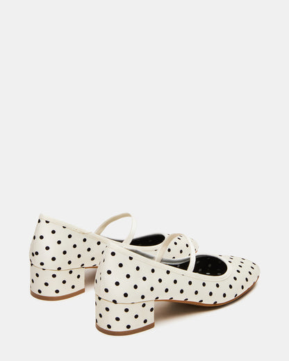 MURAL Polka Dot Mary Jane Block Heel Square-Toe Women's Heel Steve Madden POLKA DOT