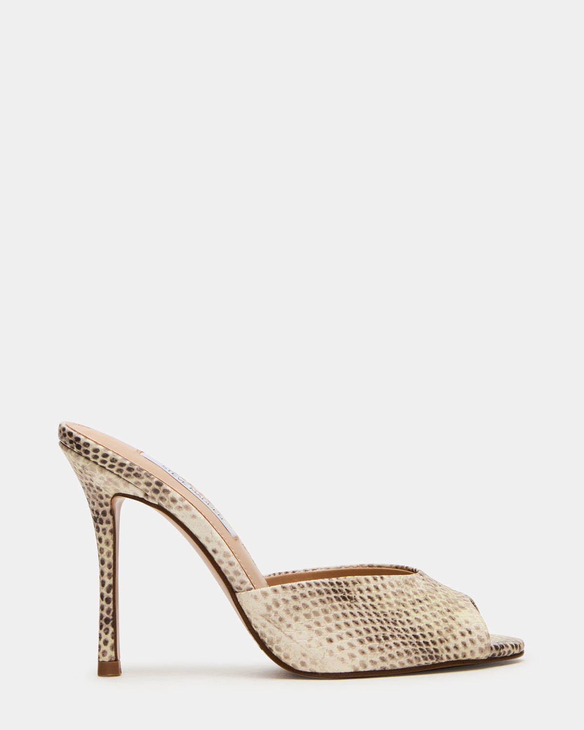 PRIYA Natural Snake Mule Women's Heel Steve Madden NATURAL SNAKE