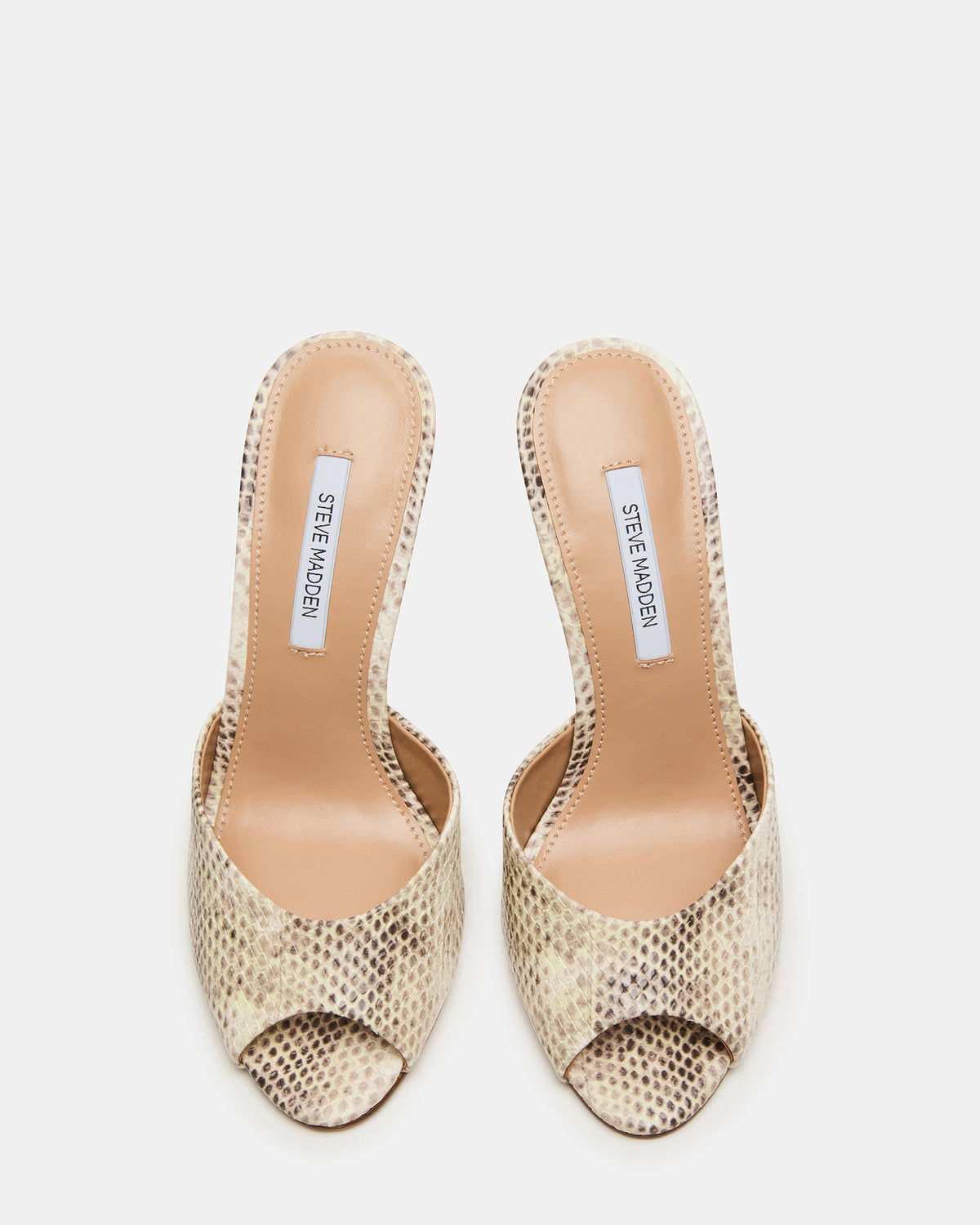 PRIYA Natural Snake Mule Women's Heel Steve Madden NATURAL SNAKE