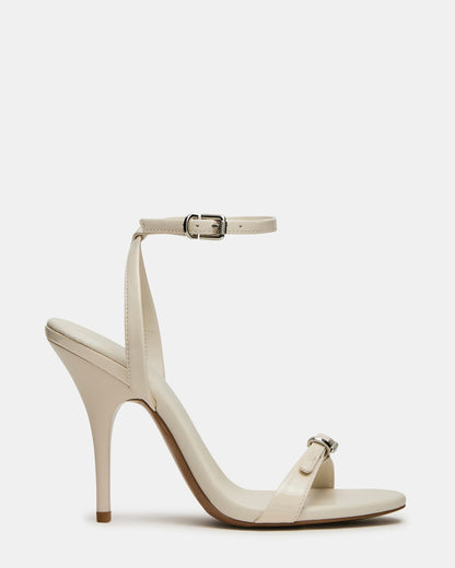FOXX Bone Patent Strappy Stiletto Open-Toe Women's Heel Steve Madden BONE PATENT