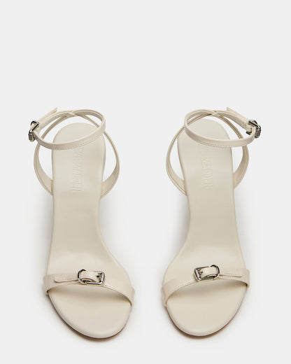 FOXX Bone Patent Strappy Stiletto Open-Toe Women's Heel Steve Madden BONE PATENT