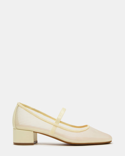 MURAL Butter Yellow Mary Jane Block Heel Square-Toe Women's Heel Steve Madden BUTTER YELLOW
