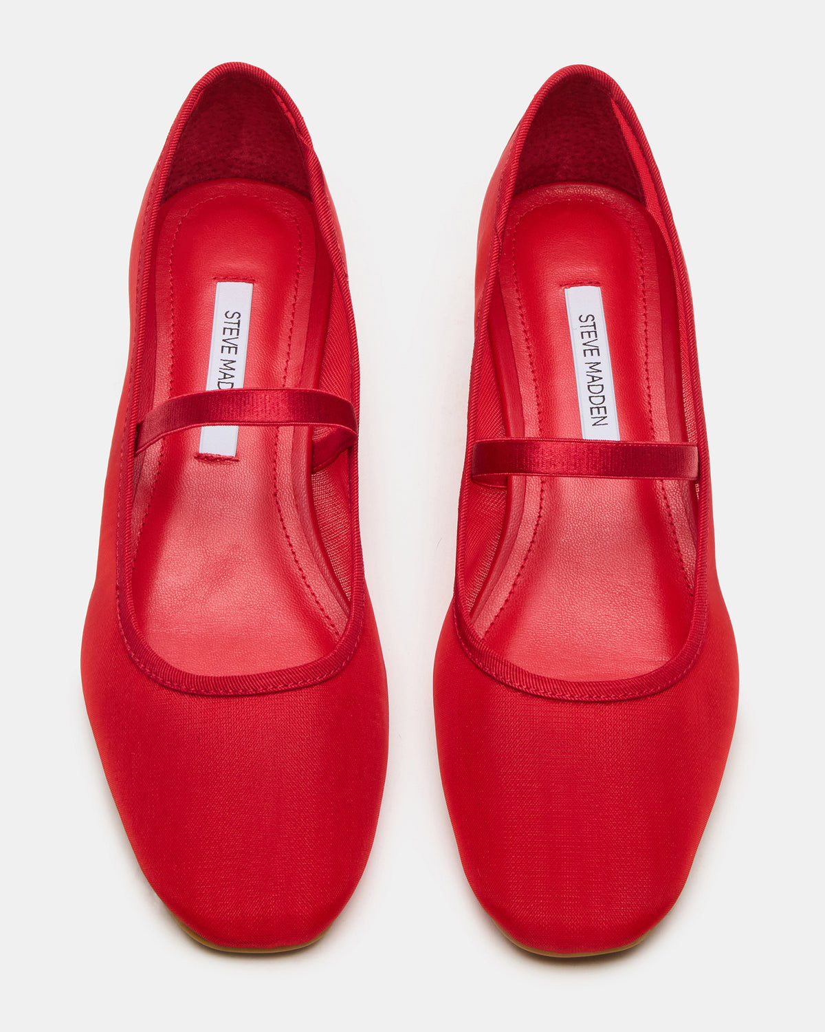 MURAL Red Mary Jane Block Heel Square-Toe Women's Heel Steve Madden RED