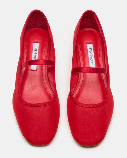 MURAL Red Mary Jane Block Heel Square-Toe Women's Heel Steve Madden RED